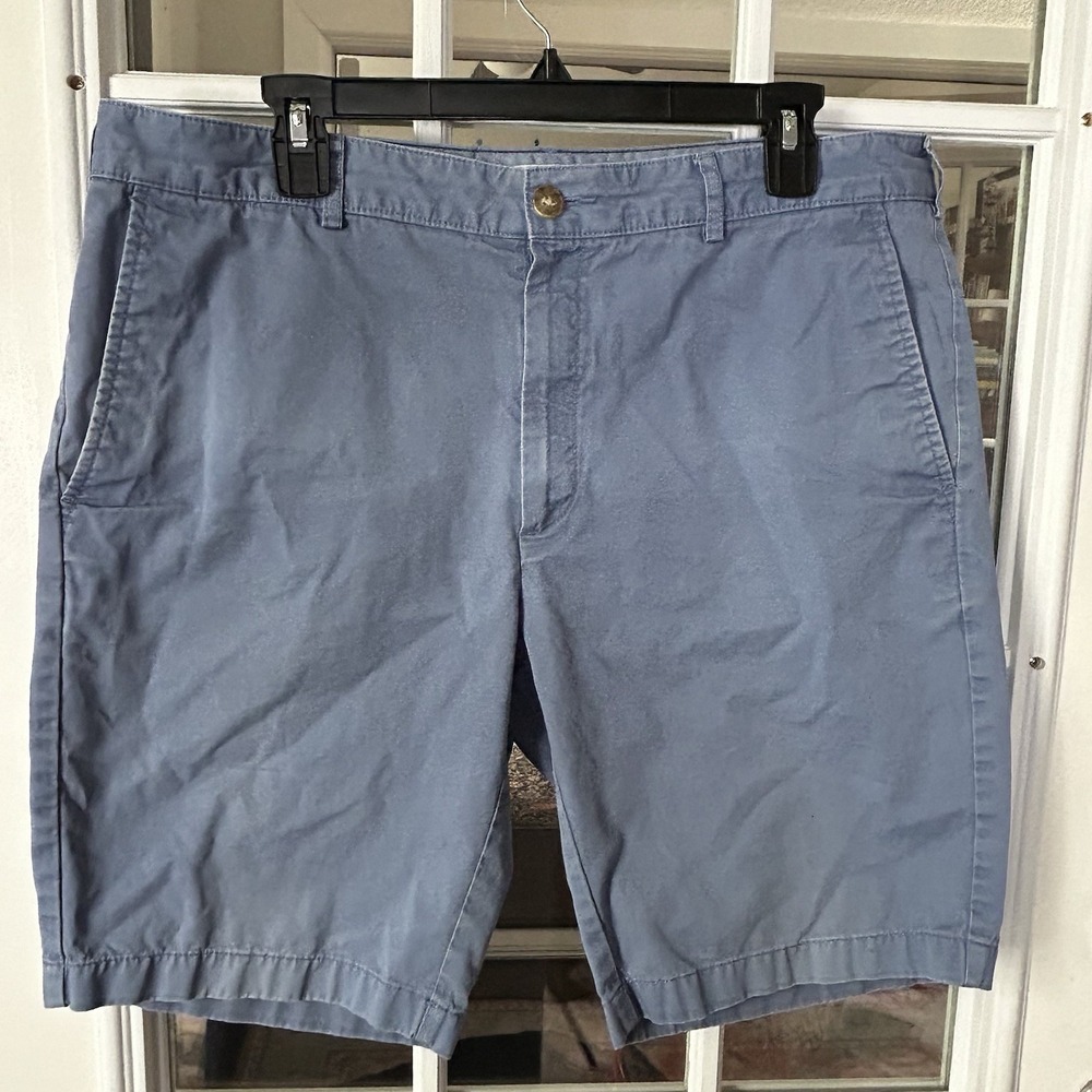 Jos A Banks 1905 Men's Blue Chino 100% Cotton Shorts Size 36 10" Inseam